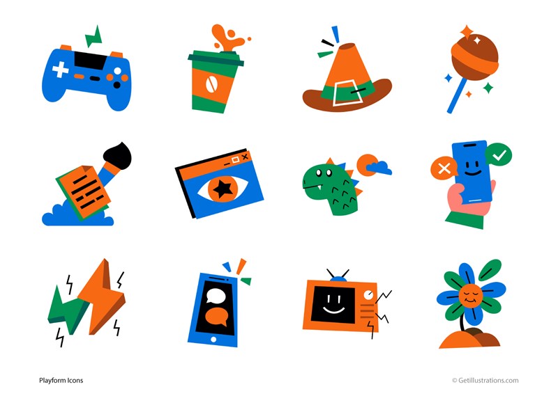 Playform Activity Icons pack showcase image